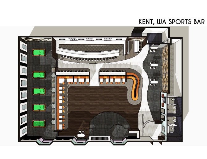 Sports Bar KiselevO Interior Design